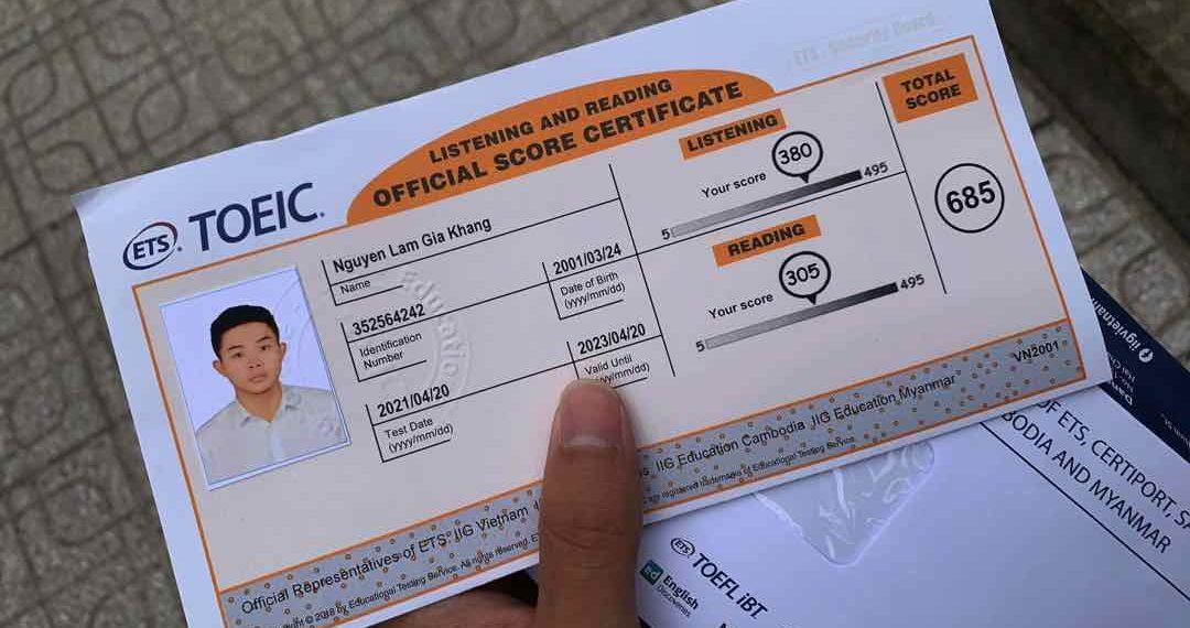 Lệ phí thi TOEIC 4 kỹ năng dành cho các bạn