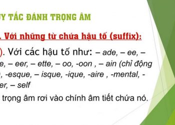 Khái niệm cơ bản về trọng âm tiếng Anh là gì?