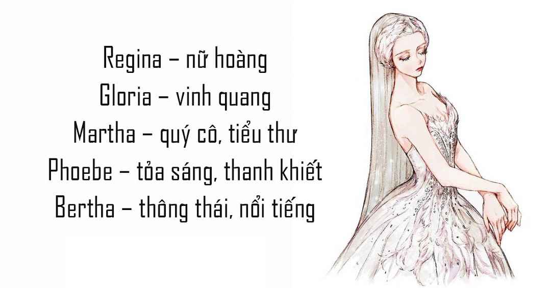 Phân biệt giữa các tên tiếng Anh cho nữ theo từng thời đại.