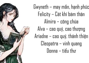 Cách sử dụng các tên tiếng Anh cho nữ trong các bài hát, truyện ngắn và các tác phẩm khác.